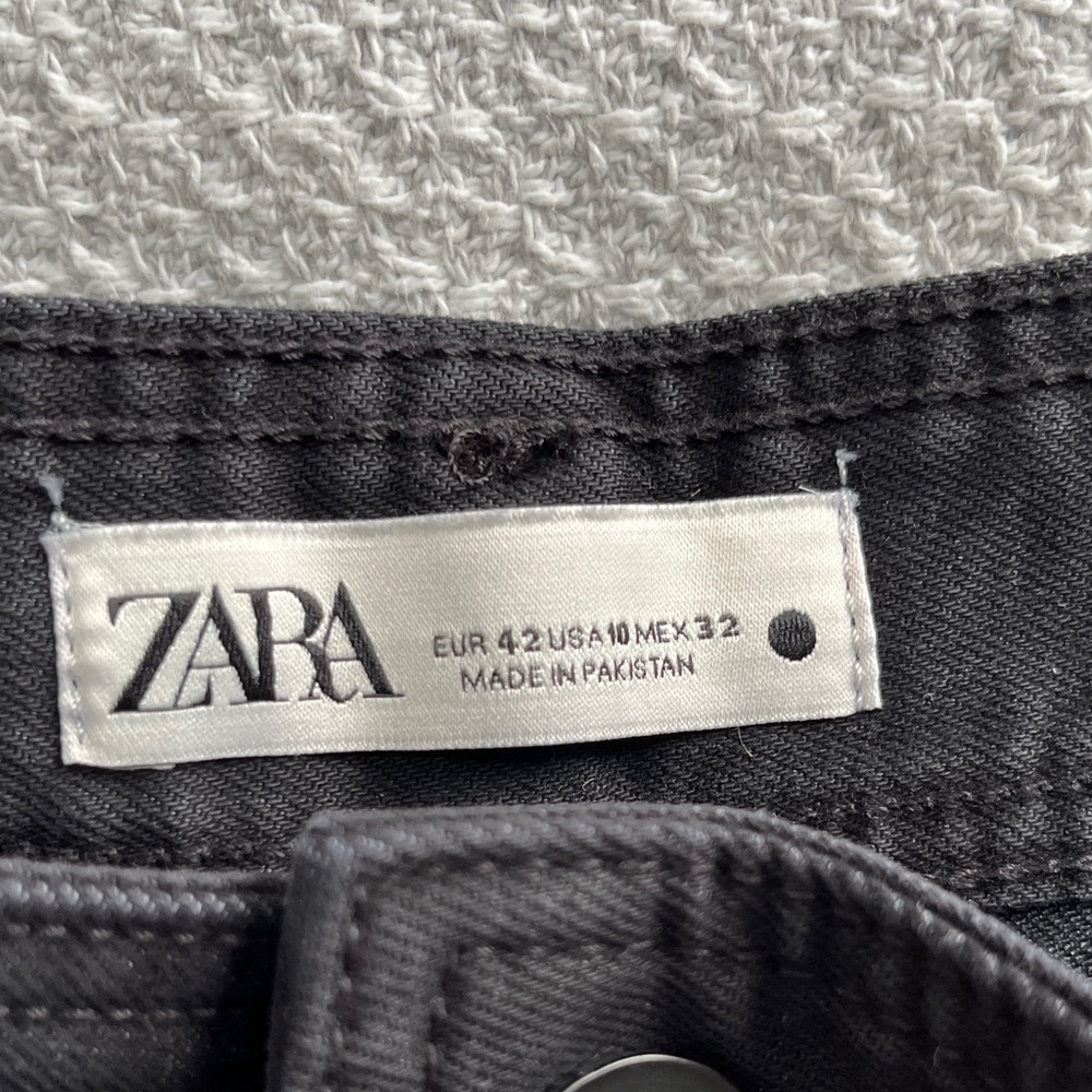 NWOT Zara Black Wide Leg Pants - Picture 2 of 6